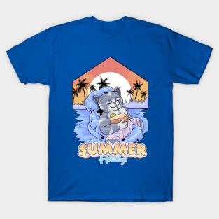 Summer Enjoyed Cat T-Shirt